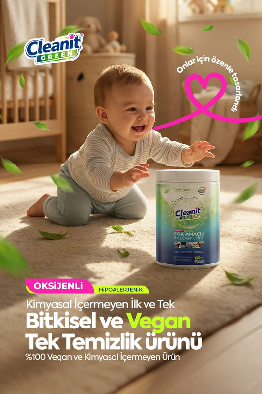 Cleanit Green Çok Amaçlı Oksijenli Leke Çıkarıcı Toz 250 gr