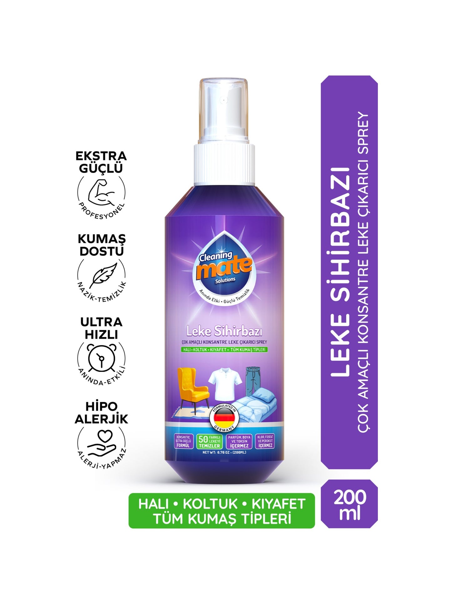 Cleaning Mate Solutions Leke Sihirbazı 200 ml