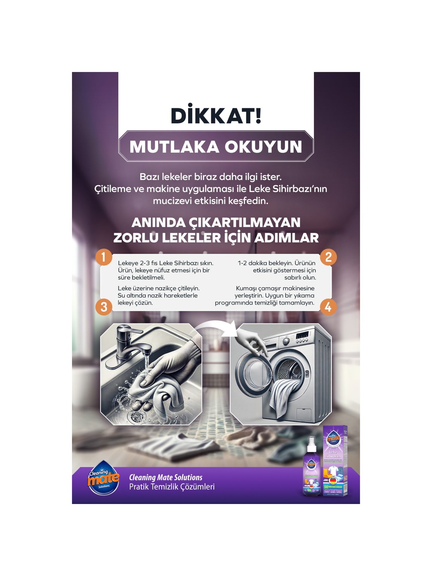 Cleaning Mate Solutions Leke Sihirbazı 200 ml