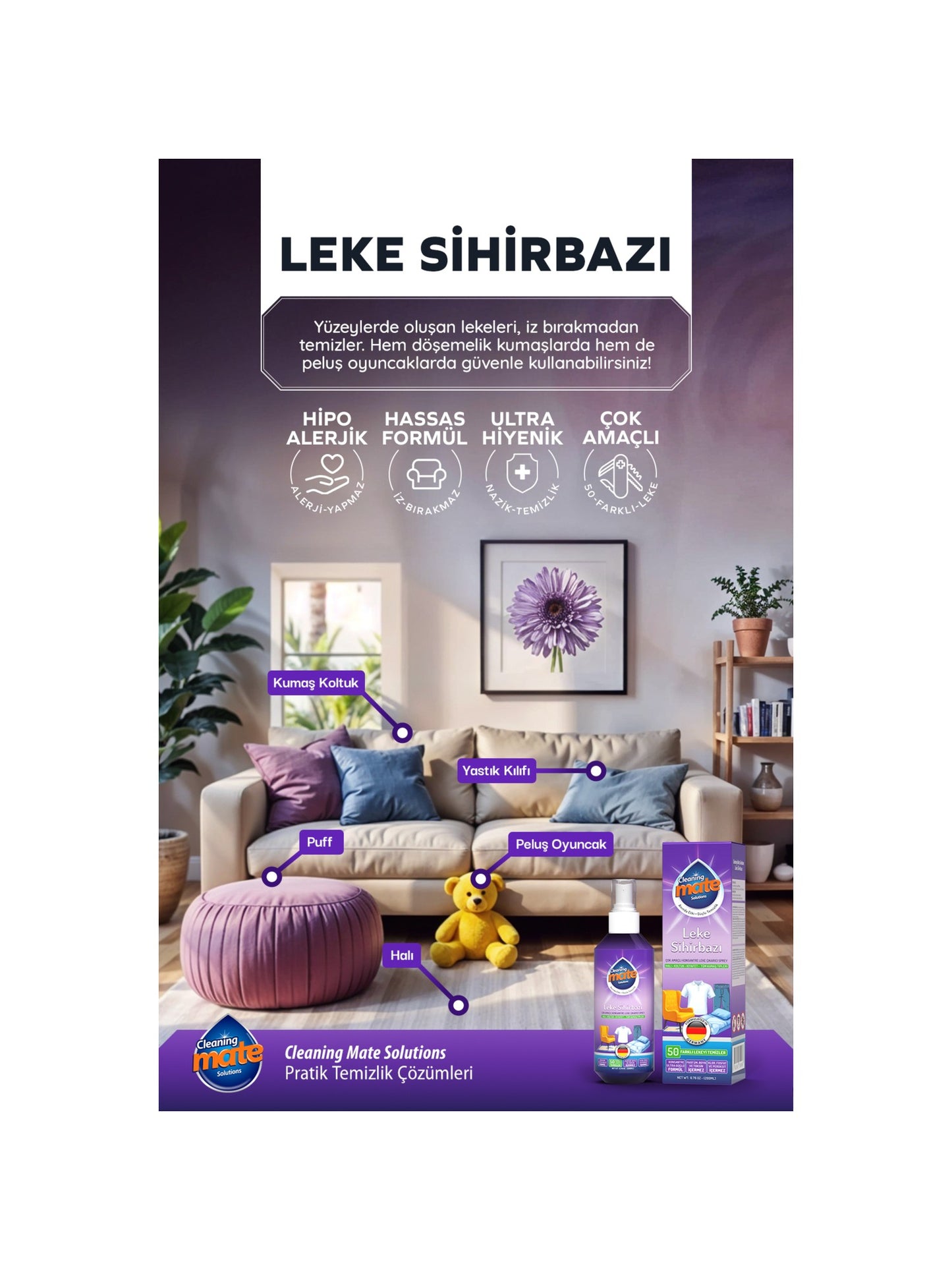 Cleaning Mate Solutions Leke Sihirbazı 200 ml