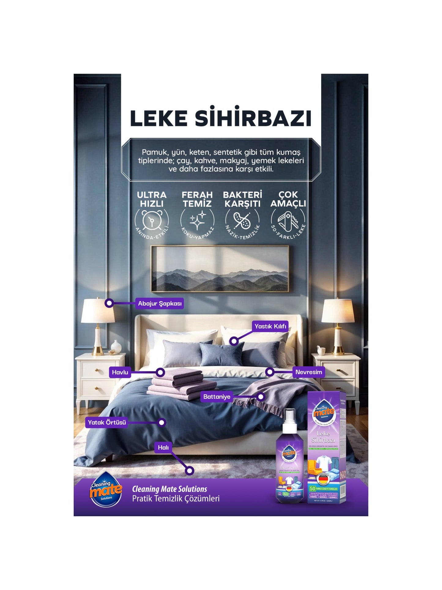 Cleaning Mate Solutions Leke Sihirbazı 200 ml