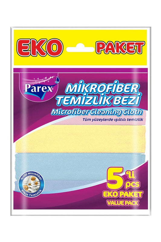 Parex Mikrofiber Temizlik Bezi 5'li