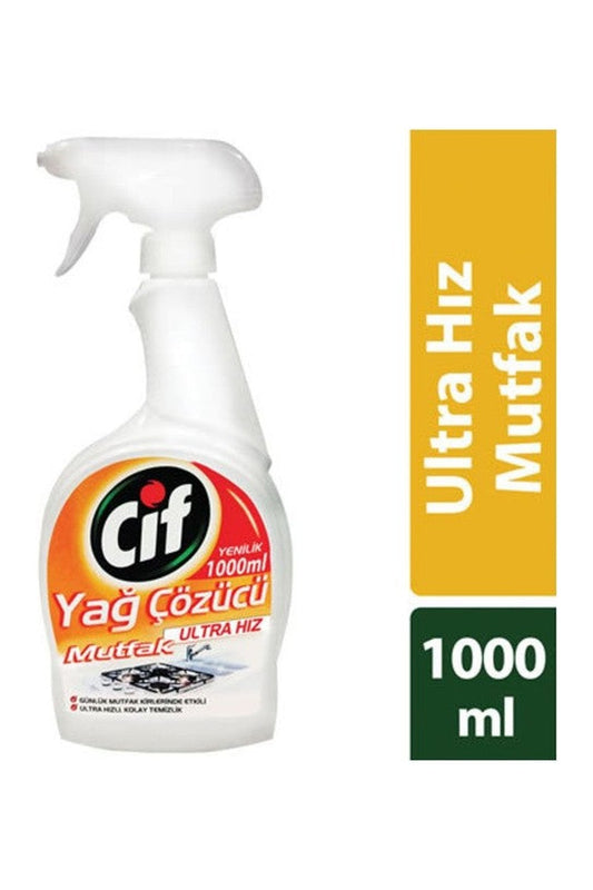 Cif Sprey Ultra Hız Mutfak Yağ Çözücü 1000 ml