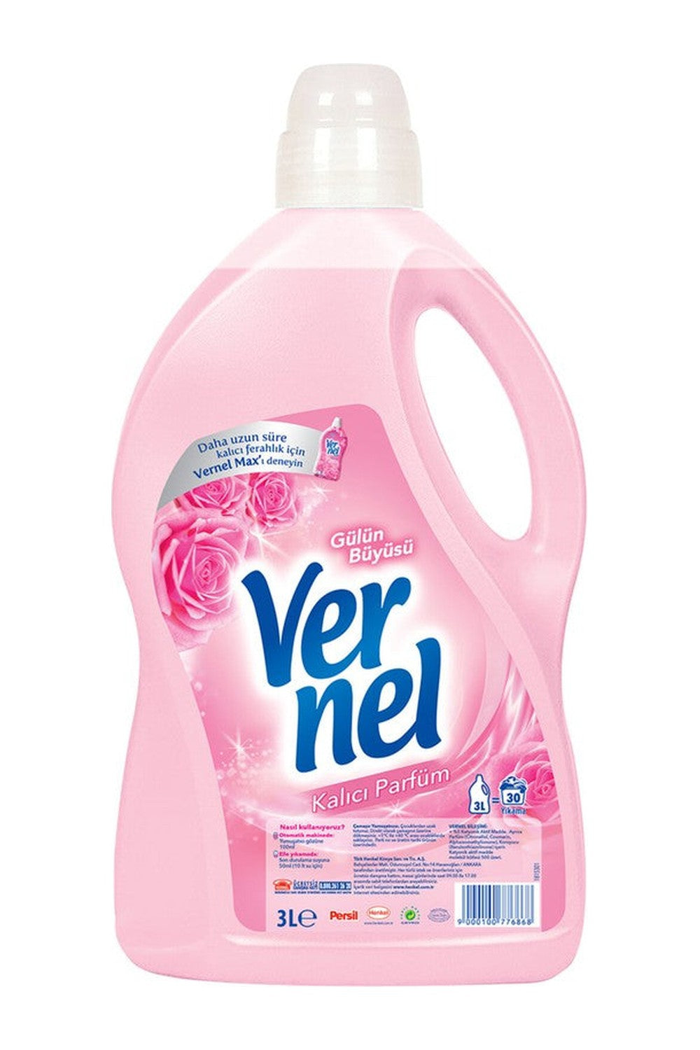 Vernel Çamaşır Yumuşatıcısı Gülün Büyüsü 30 Yıkama 3 L