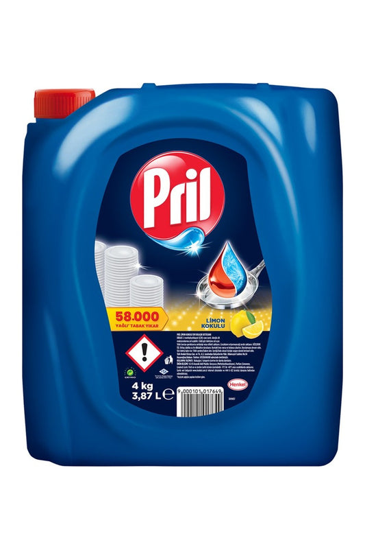 Pril Sıvı Bulaşık Deterjanı Limon 4 kg