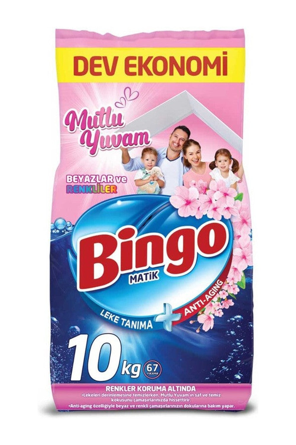 Bingo Matik Toz Çamaşır Deterjanı Mutlu Yuvam 10 kg